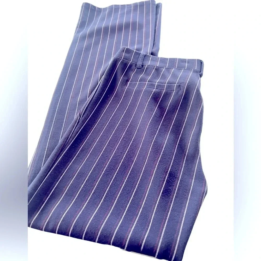 Betababand Dress Yoga Pants Pink Blue White Stripe M - Picture 1 of 3